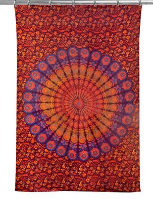 Boho living room hook curtains bohemian curtains for bedroom tapestry curtains mandala hippie dorm decor 2