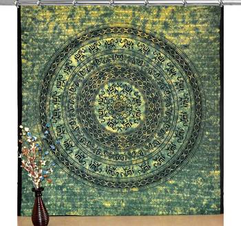 Mandala bedroom drape balcony room decor curtain boho set tapestry curtains drapes valances bohemian 1