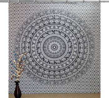 Indian mandala curtains set decorative indian hook tapestry hook curtains mandala curtains for bedroom 1