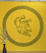 Boho living room hook curtains bohemian curtains for bedroom tie dye tapestry curtains mandala hippie dorm decor