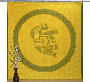 Boho living room hook curtains bohemian curtains for bedroom tie dye tapestry curtains mandala hippie dorm decor 2