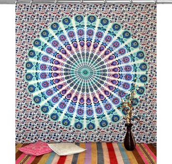 Mandala bedroom drape balcony room decor curtain boho set tapestry curtains drapes valances bohemian 1