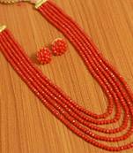Orange Swarovski Crystal Necklace Sets