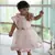 Pink embroidered net kids-frocks