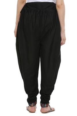 Black Cotton Embroidery Dhoti Salwar 2