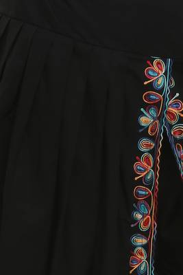 Black Cotton Embroidery Dhoti Salwar 6