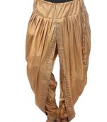 Beige Cotton Printed Dhoti Salwar