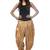 Beige Cotton Printed Dhoti Salwar