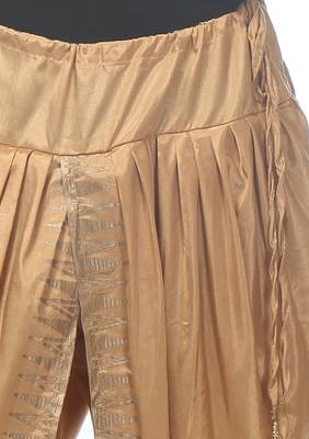 Beige Cotton Printed Dhoti Salwar 6