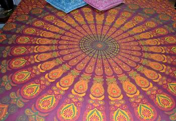 Mandala Double Bedspread Hippie Gypsy Bedding for Bedroom Bohemian Psychedelic Blanket Beach Throw Bed sheet 1