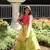 Green embroidered organza stitched lehenga