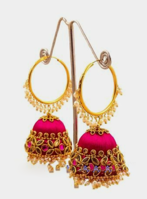 Pink earrings 1