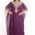 Purple Georgette Embroidered Zari Work Farasha