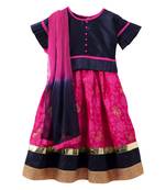 Pink Brocade Brocade Stitched Lehenga