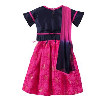 Pink Brocade Brocade Stitched Lehenga 2