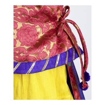 Peach Woven Cotton Stitched Lehenga 3