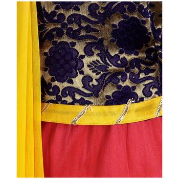 Pink Woven Cotton Stitched Lehenga 3