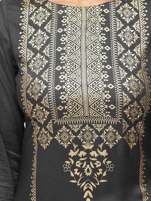 Grey printed rayon  kurti 5