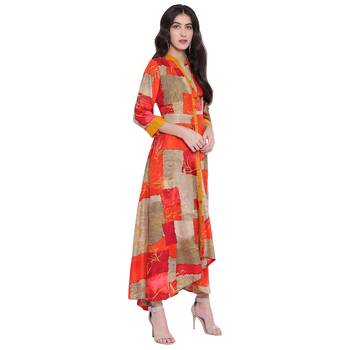 Multicolor printed rayon  kurti 3