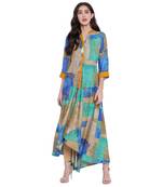 Multicolor printed rayon  kurti