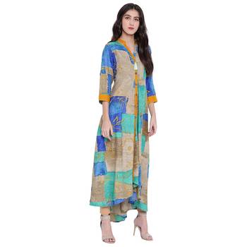 Multicolor printed rayon  kurti 3