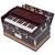OM Harmonium Mini Magic By Kaayna Musicals, 4 Stop- 2 Main & 2 Drone, 2¾ Octave, Dark Colour, Gig Bag, Bass/Male- 440 Hz