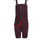 Blue Printed Cotton Kids-Tops