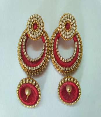 Red earrings 1
