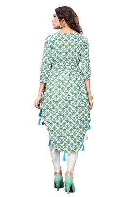 Multicolor printed cotton kurti 2