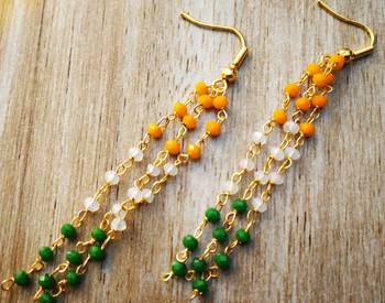 Multicolor pearl earrings 1