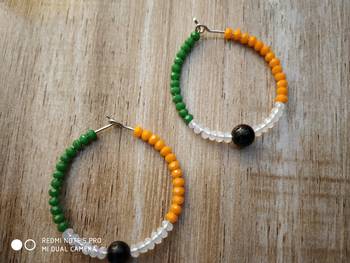 Multicolor pearl earrings 1