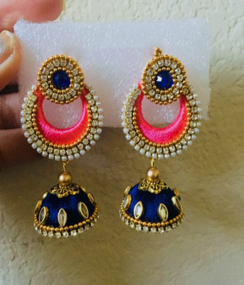 Pink earrings 1