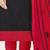Black embroidered silk cotton salwar with dupatta
