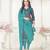Grey embroidered cotton salwar with dupatta