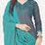Grey embroidered cotton salwar with dupatta