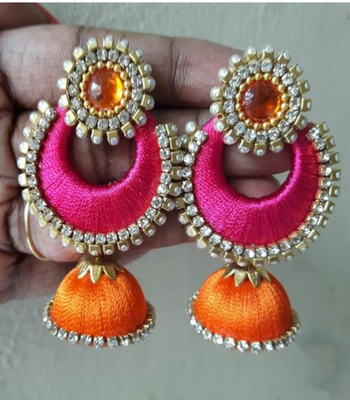 Pink earrings 1