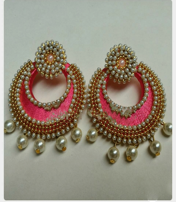 Pink earrings 1