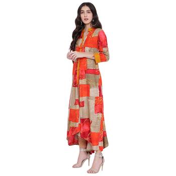 Multicolor printed rayon  kurti 5