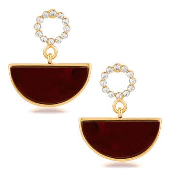 Maroon  Earrings 1
