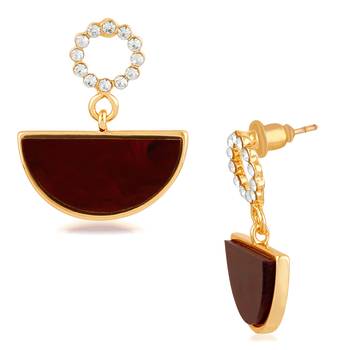 Maroon  Earrings 2
