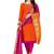 Orange Embroidered Cotton Salwar With Dupatta