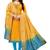 Yellow Embroidered Cotton Salwar With Dupatta