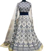 Multicolor digital print silk semi stitched lehenga with dupatta