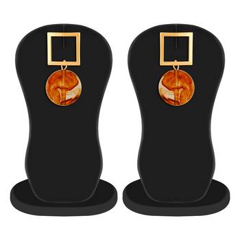 Orange Earrings 3