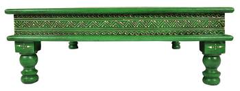 Lal Haveli Low Height Wooden Table Decorative Items for Living Room 18 X 18 X 6 Inches 2