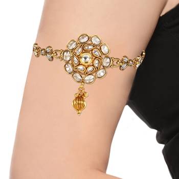 White cubic zirconia bajuband 3
