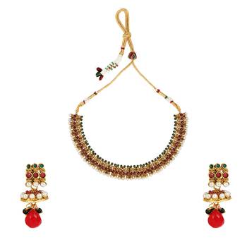 Multicolor cubic zirconia necklace sets 1