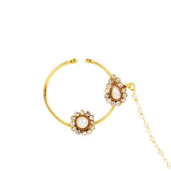 White cubic zirconia nose-ring 2