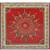 Lal Haveli Hand Painted Carved Work Wooden Puja Chowki Table Red Color 13 X 13 X 5.5 inches