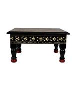 Lal Haveli Home Decorative Handpainted Work Design Puja Articles Table 11 X 11 X 5.5 Inches